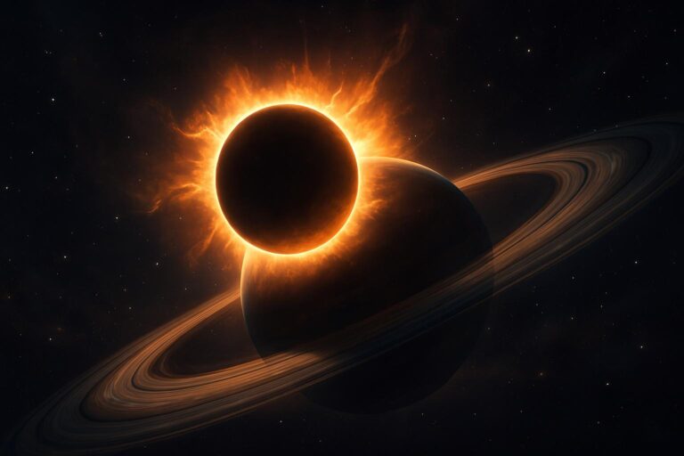 A Galactic Eclipse 4k Wallpaper in ultra HD resolution
