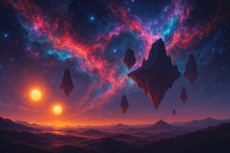 Alien Planet Wallpaper with two sun