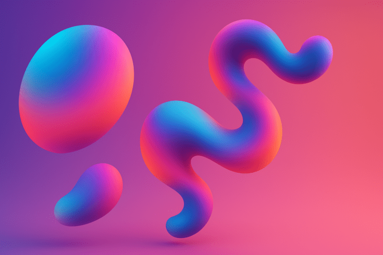 Fluid Abstract Wallpaper with multiple colours