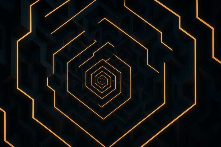 Glowing Lines Abstract Wallpaper